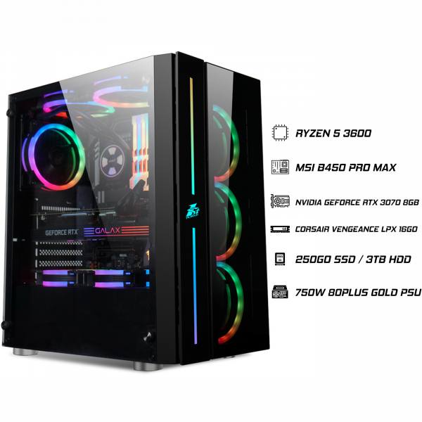 PC Gamer Ryzen 5 3600 RTX 3070 prix maroc