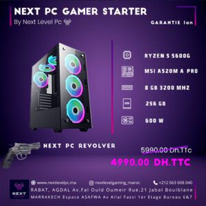 Next PC REVOLVER Gamer Ryzen 5 5600G prix maroc marrakech rabat casa