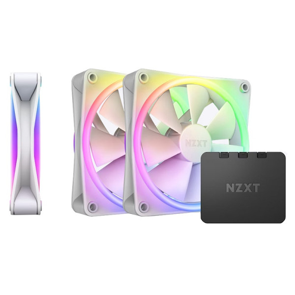 NZXT F120 RGB Duo Triple Pack White
